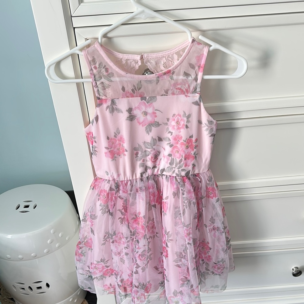 Floral Pink Kids Dress size 7/8